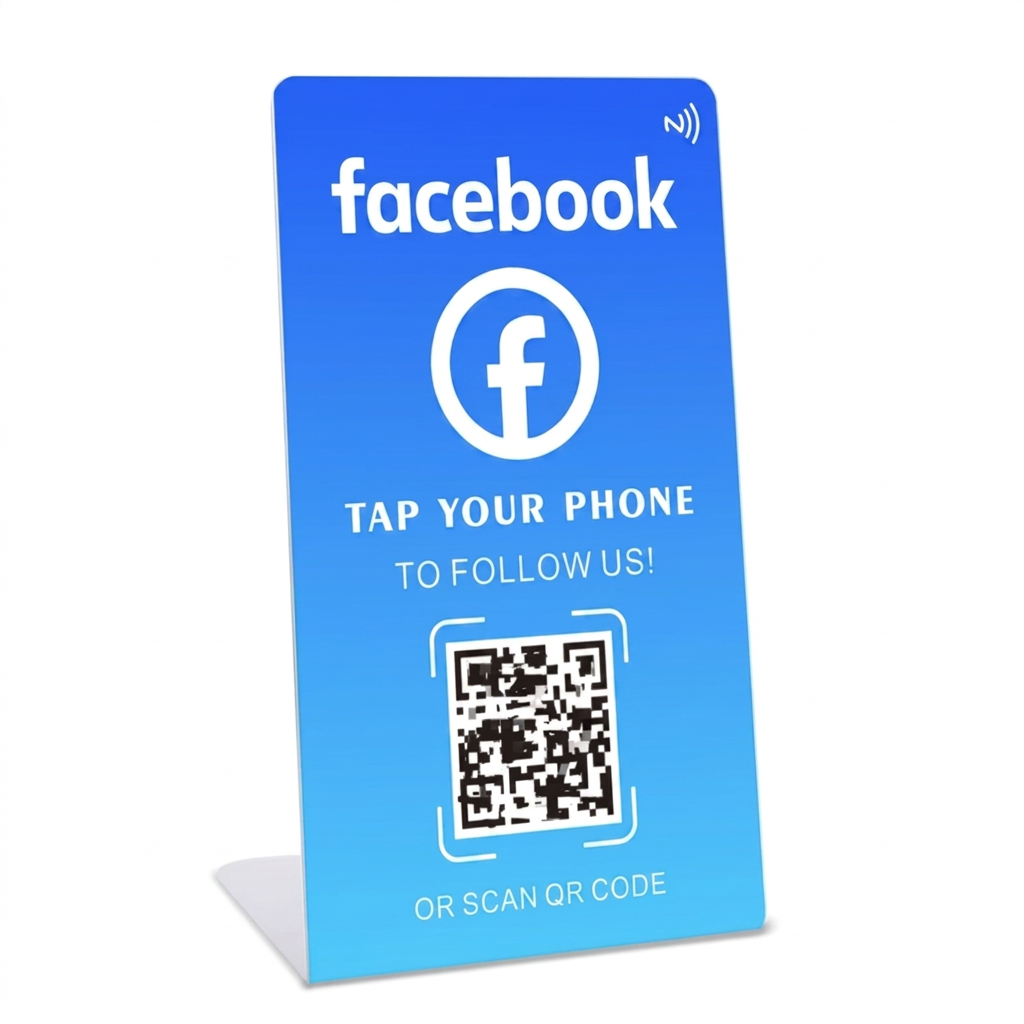 Facebook NFC stalak s QR kodom za praćenje stranice